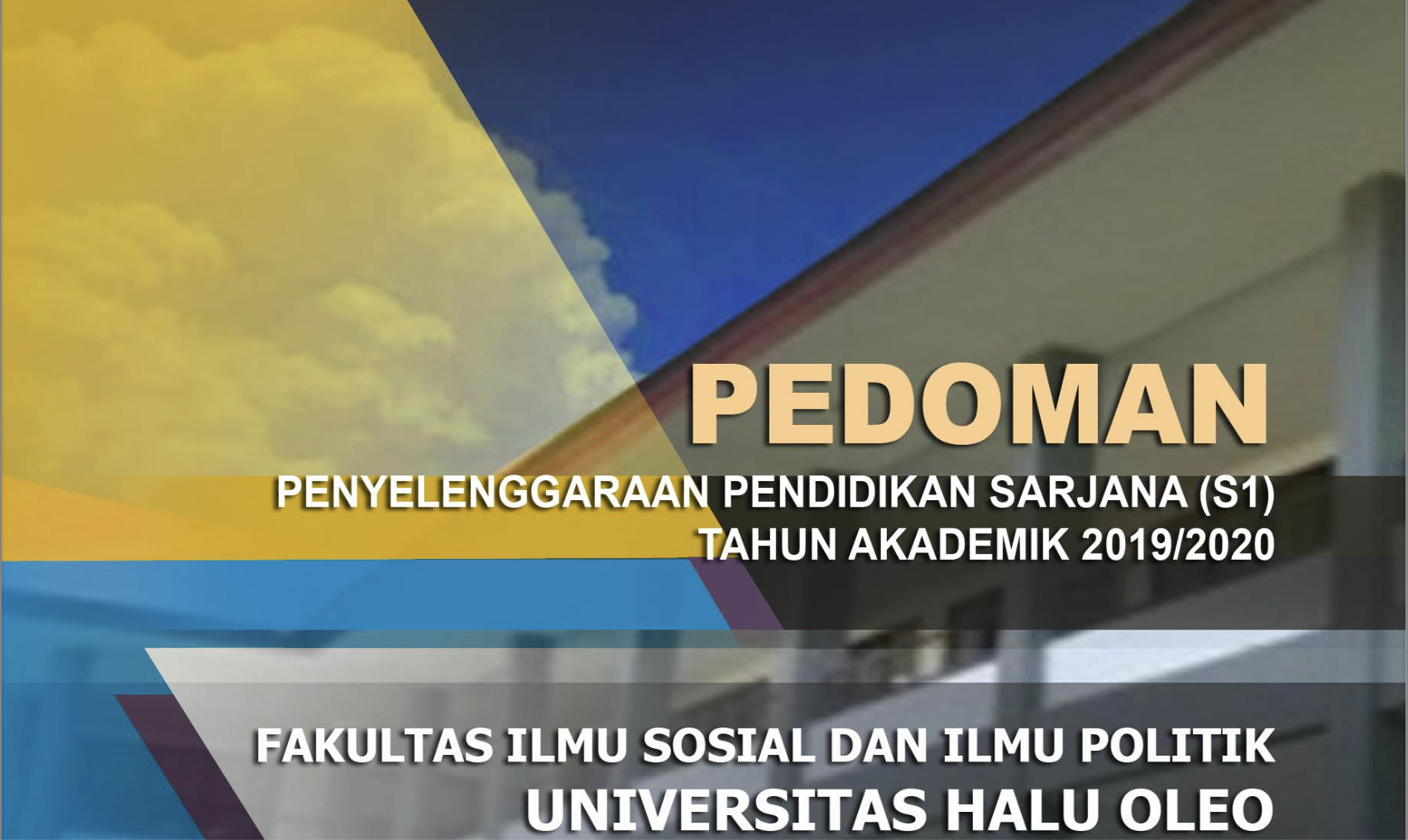 Pedoman Akademik FISIP UHO 2019/2020