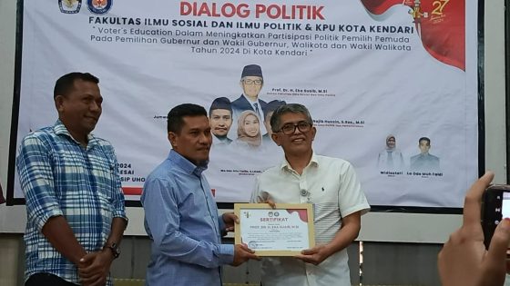 Tingkatkan Partisipasi Pemilih, KPU Kota Kendari Dialog dengan Mahasiswa FISIP