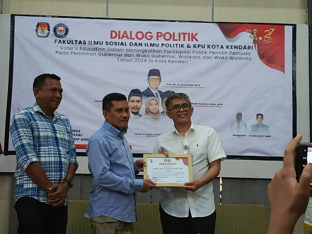 Tingkatkan Partisipasi Pemilih, KPU Kota Kendari Dialog dengan Mahasiswa FISIP